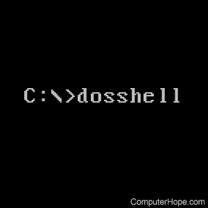 dosshell command