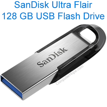 128 GB SanDisk Ultra Flair USB Flash Drive