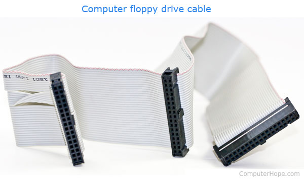 Computer floppy drive cable