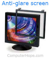 Anti-glare screen