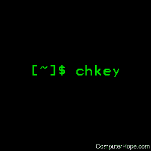 chkey command