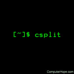 csplit command