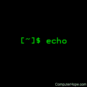 echo command
