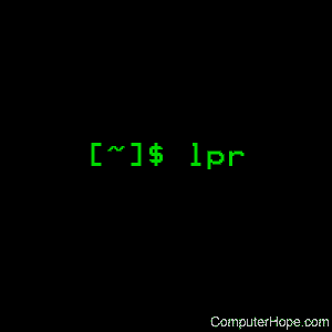 lpr command in Linux.