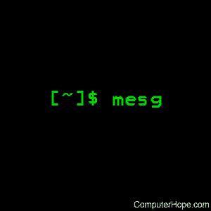 mesg command