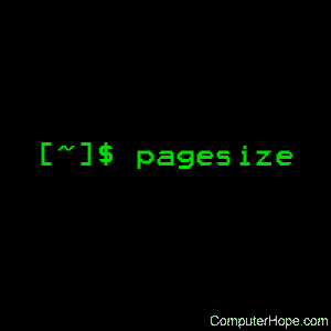 pagesize command