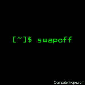 swapoff command
