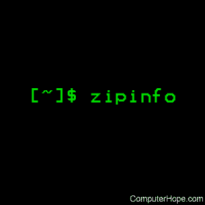 zipinfo command