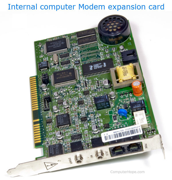 Internal modem expansion card