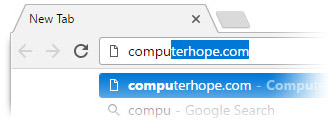 Address bar completion in Chrome on Windows 10