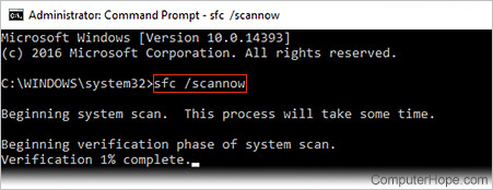 Running sfc /scannow in the Windows 11 Admin Command Prompt