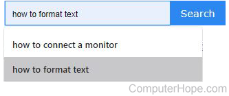 Selected AutoComplete entry in Chrome
