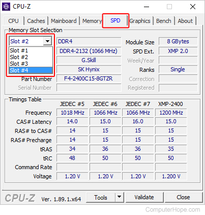 SPD tab in CPU-Z.
