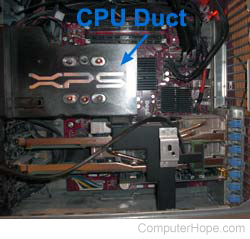 CPU Duct on Dell XPS