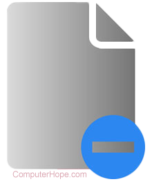 Computer file icon.