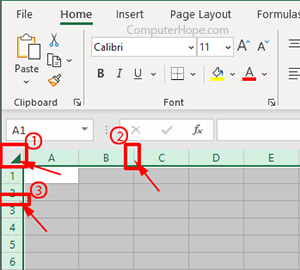 Excel steps for printing lines