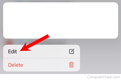 Edit option for renaming a Safari bookmarks folder.