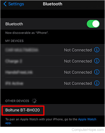 Other Bluetooth devices