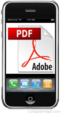 Open PDF on smartphone
