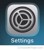 Settings app on an iPhone or iPad.