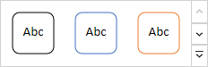 Shape style options for a text box in a Microsoft PowerPoint slide.
