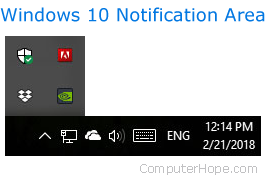 Windows Notification area