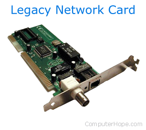 Old computer network card