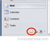 Sticky note icon in Outlook 2010