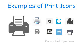 Print icons