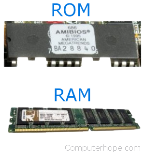 ROM and RAM chips