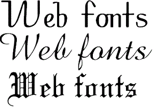 Web font