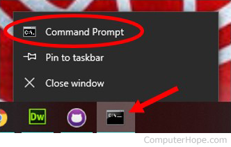 Open another command prompt window in Windows 10