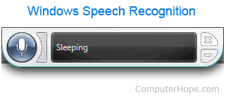Windows Speech Recognition Program