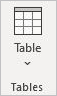 Word insert tables