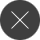 Grey 'X' icon on YouTube.