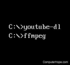 Youtube-dl and FFmpeg commands