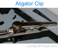 Wrist strap alligator clip