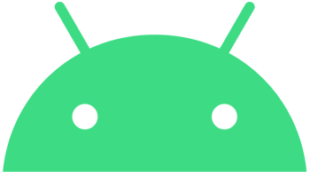 Top half of the Android logo.