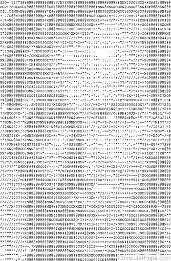 ASCII art depicting William Shatner as James Kirk.