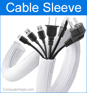 Cable sleeve used for cable management.