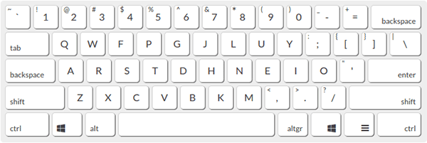 Colemak keyboard layout