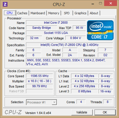 CPU-Z utility