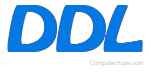 DDL or data definition language