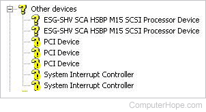 Device Manager Other Devices