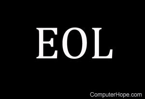 EOL in white lettering on black background.