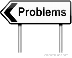 Problems sign