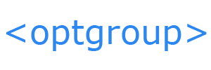 HTML optgroup tag