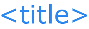 HTML title tag