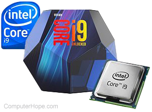 Photos: Intel i9 CPU and packaging.