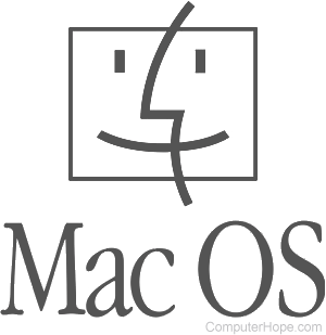 Mac OS original logo.